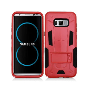 Samsung Galaxy S8 Plus Kickstand Hybrid Case - Red