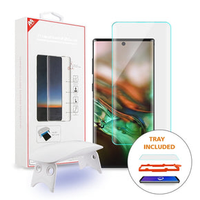 Samsung Galaxy Note 10 UV Liquid Glue Full 3D Curved Premium Tempered Glass Screen Protector with Installation Frame (Fingerprint Sensor Supported)