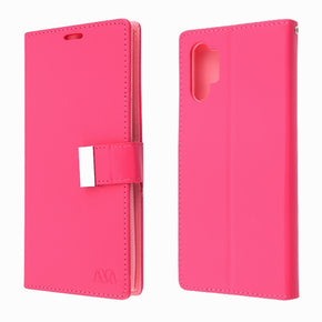Samsung Galaxy Note 10 Plus Xtra Series Tri-Fold Wallet Case - Hot Pink