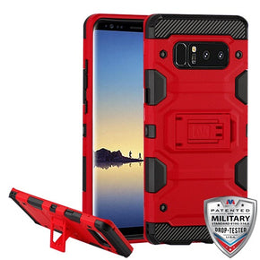 Samsung Galaxy Note 8 Storm Tank Hybrid Protector Cover - Red / Black