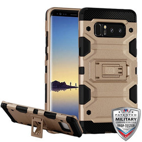 Samsung Galaxy Note 8 Storm Tank Hybrid Protector Cover - Gold / Black