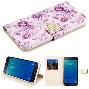 Samsung Galaxy J2 Core Hybrid Wallet Design Case Cover