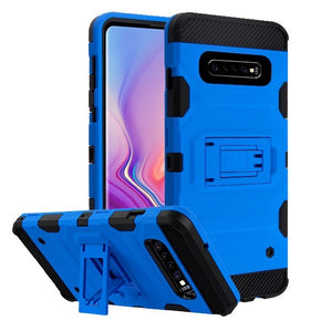 Samsung Galaxy S10 Plus 3-in-1 Storm Tank Hybrid Protector Cover - Blue / Black