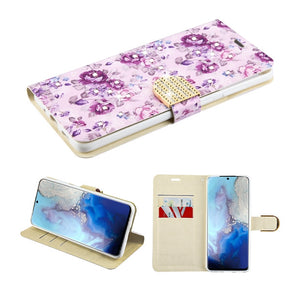 Samsung Galaxy S20 Diamond Wallet Design Case Cover