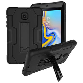 Samsung Galaxy Tab A 8.0 (2018)(T387) Symbiosis Stand Protector Cover - Black/Black