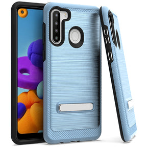 Samsung Galaxy A21 Brushed Hybrid Case Cover