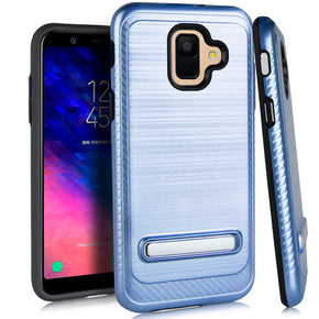 Samsung Galaxy A6 Brush Kickstand Case Cover