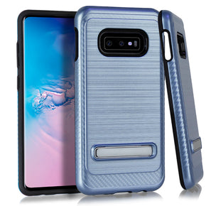 Samsung Galaxy S10e Hybrid Brushed Case Cover with Kickstand