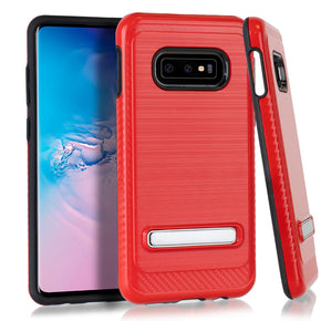 Samsung Galaxy S10e Hybrid Brushed Kickstand Case Cover