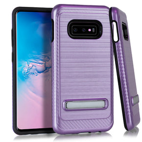Samsung Galaxy S10e Hybrid Brushed Kickstand Case Cover