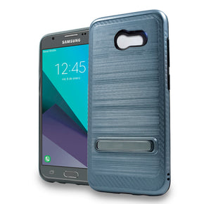 Samsung Galaxy J3 2017 Hybrid Brushed Kickstand Case Cover