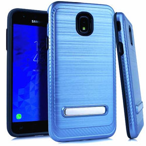 Samsung Galaxy J7 2018 Hybrid Brushed Kickstand Case Cover