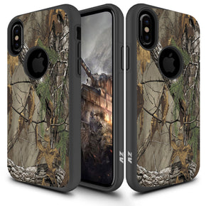 Apple iPhone X / XS  ZV SLEEK Hybrid Design Case - Woods