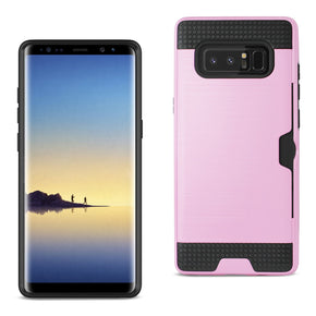 Samsung Galaxy Note 8 Hybrid Brushed Card Case Cover
