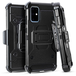 Samsung Galaxy S20 PLUS 6.7 Heavy Duty Tactical Case  with Clip and Kickstand