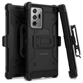 Samsung Galaxy Note 20 Ultra 3 in 1 Dual Layered Tactical Combo Case (with Holster)