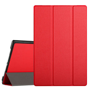 Samsung Galaxy Tab A8 10.5 (2021)(X200) Leather Folio Case - Red