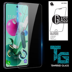 LG K92 5G Clear Case Friendly Tempered Glass