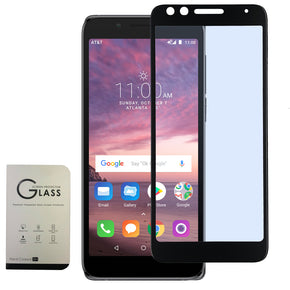 Alcatel 1X Evolve / Ideal Xtra 3D Edge Full Cover Tempered Glass Screen Protector - Black