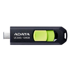 ADATA UC300 USB 3.2 / 128GB Type-C Flash Drive - Black / Green