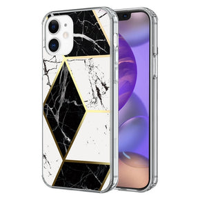 Apple iPhone 12 Mini Marble Electroplated Design Case Cover