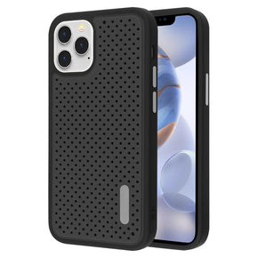 Apple iPhone 12/ Pro (6.1) Drilled Hole Hybrid Case Cover