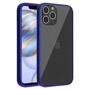 Apple iPhone 12 / 12 Pro (6.1) Semi-Transparent Frost Hybrid Protector Cover - Blue