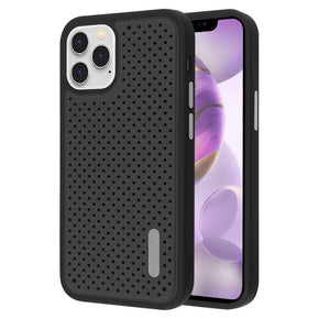 Apple iPhone 12 Pro Max (6.7) Drilled Hole Style Hybrid Case Cover