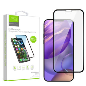Apple iPhone 12 Mini (5.4) Full Coverage Tempered Glass Screen Protector - Black