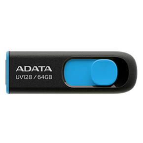 ADATA UV128 USB 3.2 / 64GB Flash Drive - Black / Blue