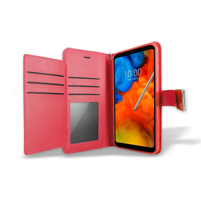 Motorola Moto G7 Power Trifold Wallet Case - Red