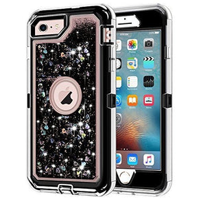 Apple iPhone SE (2020) Heavy Duty Glitter Motion Case Cover