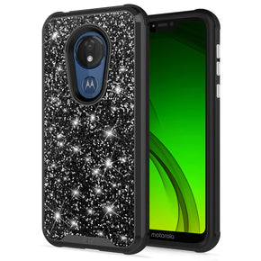 Motorola Moto G7 Hybrid Glitter Case Cover