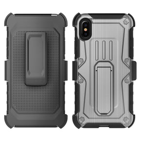 Apple iPhone Xs/X Hybrid Kickstand Holster Case Cover