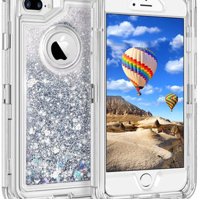 Apple iPhone 8/7/6 Plus Hybrid Glitter Case Cover