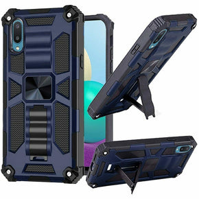 Samsung Galaxy A02s Machine Hybrid Case (with Magnetic Kickstand) - Blue