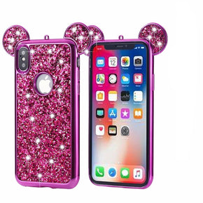 Apple iPhone XS/X TPU Diamond Glitter Case Cover