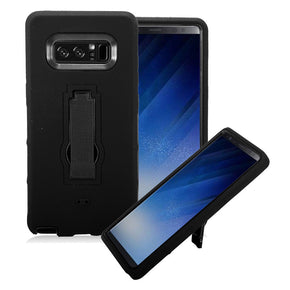 Samsung Galaxy Note 8 Hybrid Kickstand Case - Black / Black